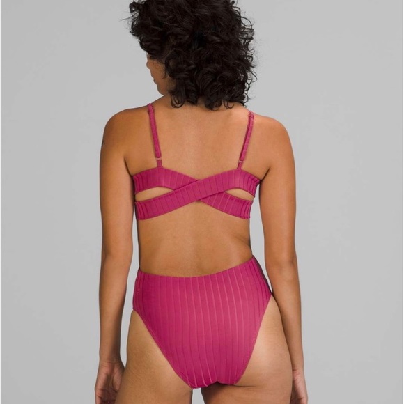 Lululemon Ribbed High-Neck Cross-Back One-Piece - Picture 5 of 5